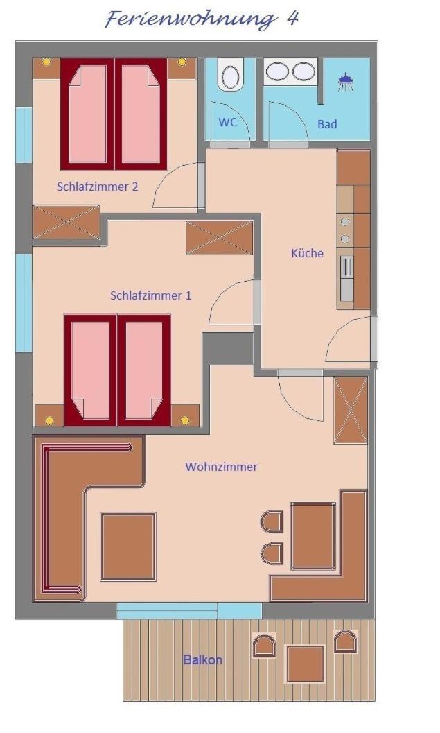 Appartement Haus Schennach à Mayrhofen Chambre photo